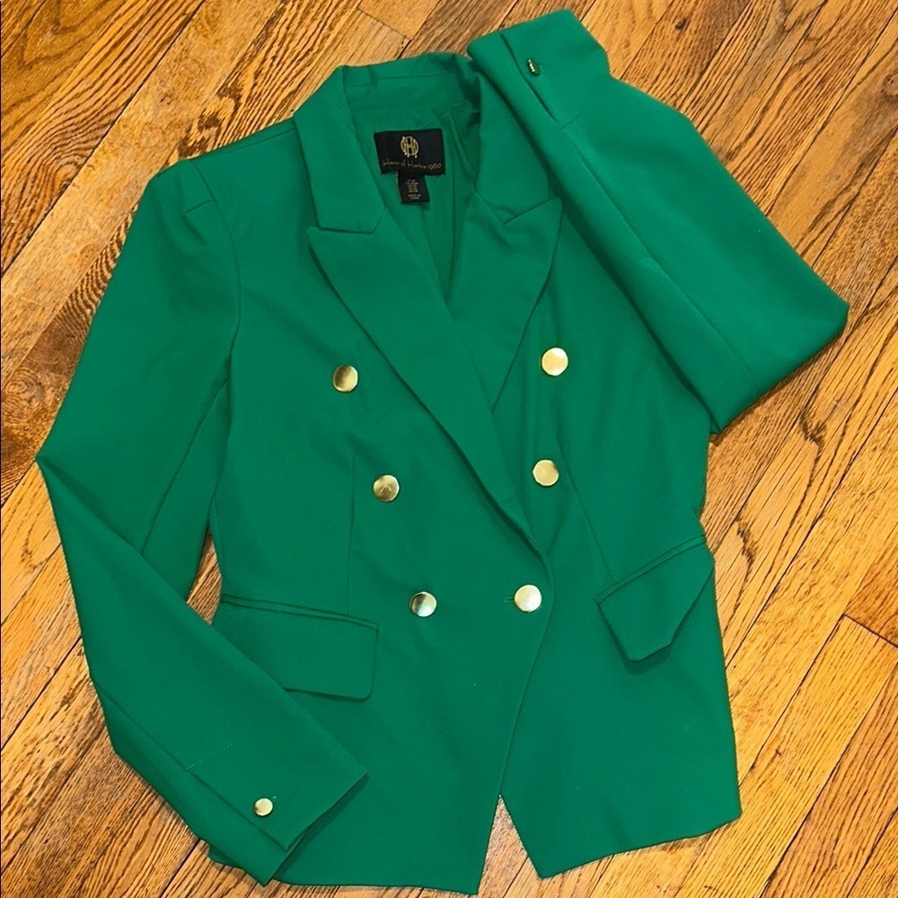 House of Harlow Revolve Green silhouette button blazer in green size M jacket